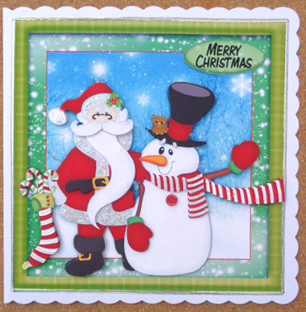 Santa and the Snowman Mini Card Kit by Linda Short