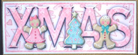 So Sweet Xmas Large Dl Card with Decouapge by Linda Short
