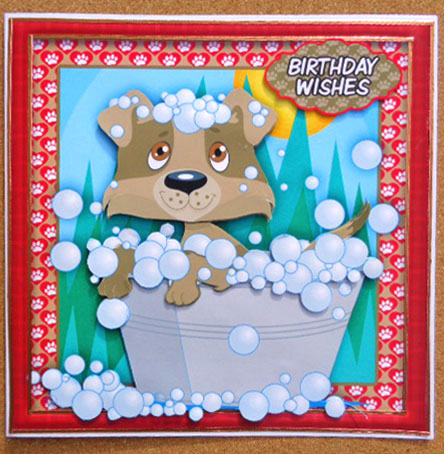Blissfull Bubbles Dog Birthday Mini Kit by Linda Short