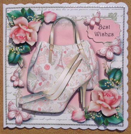 Handbags & Gladrags Paris Chic 8x8 Quick Topper by Linda Short