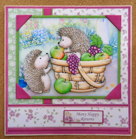 Get Well Soon Harvest Hedgehogs Thanksgiving 8x8 Mini Kit by Linda Short