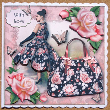 Handbags & Gladrags Pink Roses by Linda Short