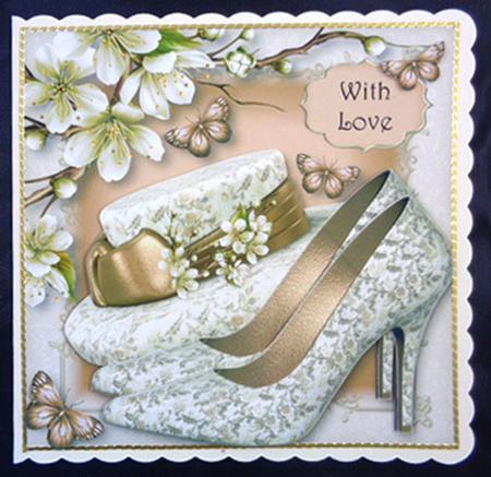 Head Over Heels Coffee & Cream 8x8 Quick Topper by Linda Short