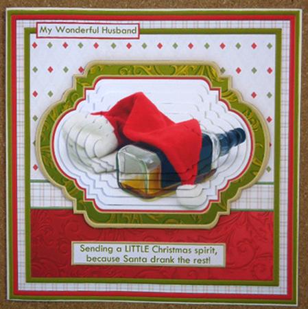 Sending a Little Christmas Spirit 8x8 Mini Kit & Pyramage by Linda Short