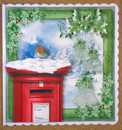 The Winter Robin Post Box by Linda Short