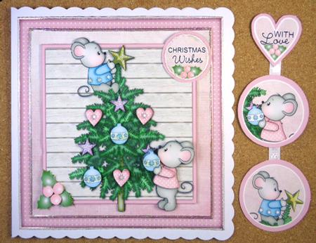 Tree Trimming Mice Mini Kit by Linda Short