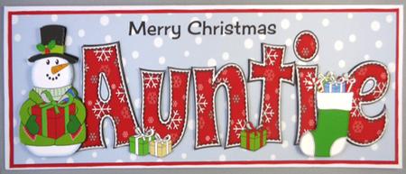 Snowman in Jacket Auntie Large Dl by Linda Short