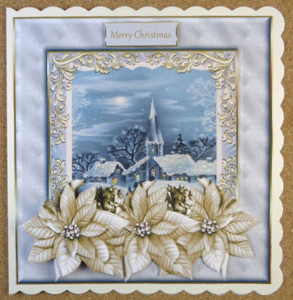 Church Vintage Style 7x7 Card with Decoupage by Linda Short