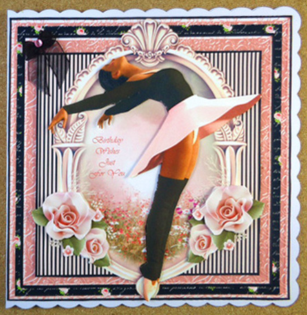 The Beautiful Dancer Card Front Kit by Linda Short