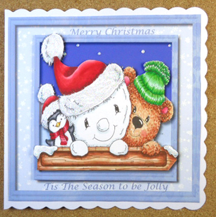 8x8 Mini Kit , Xmas Trio  by Linda Short