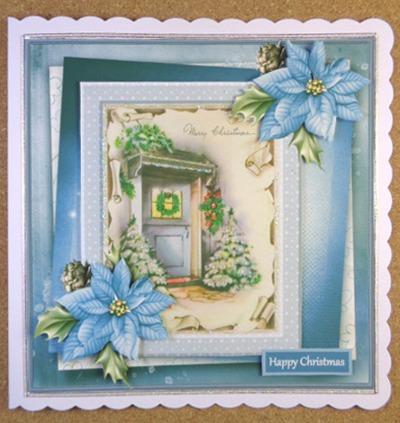 The Welcome Door Card with Decoupage by Linda Short
