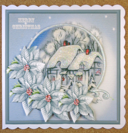 Vintage Cottage Card with Decoupage by Linda Short