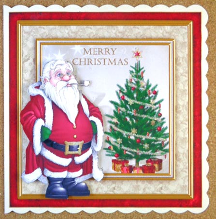 Santa & Tree 7x7 Mini Kit by Linda Short