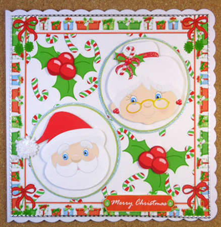 Mr & Mrs Claus 8x8 Mini Kit by Linda Short
