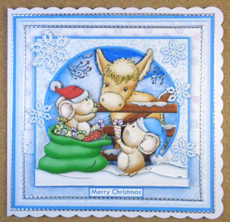 Special Christmas Friendship 8x8 Decoupage Mini Kit by Linda Short