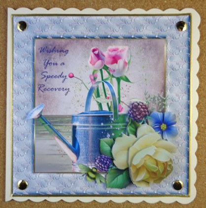 The Watering Can with Rose Decoupage by Linda Short