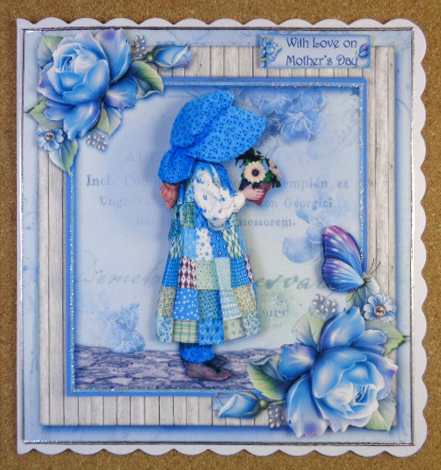 Little Blue Bonnet Girl by Linda Short