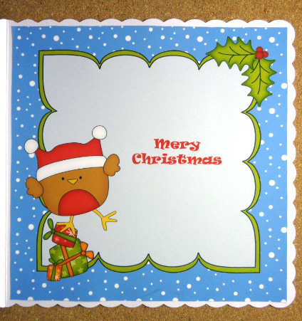 8 x 8 Christmas Bobbin Robin's Presents Insert by Linda Short