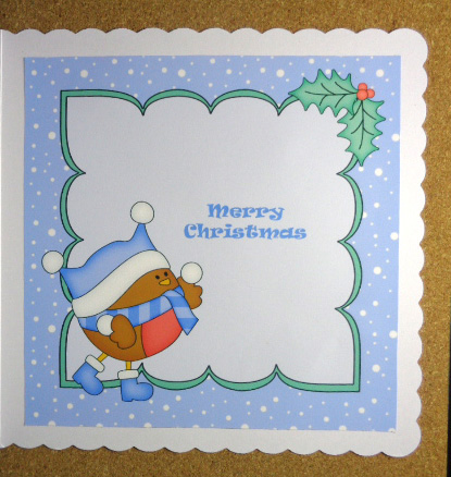 8 x 8 Christmas Bobbin Robin's Snowball Insert by Linda Short
