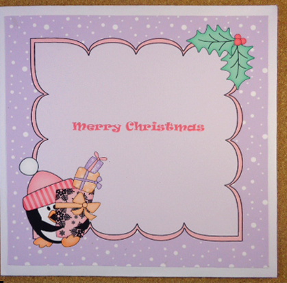 8 x 8 Christmas Pip Penguin's Presents Insert by Linda Short