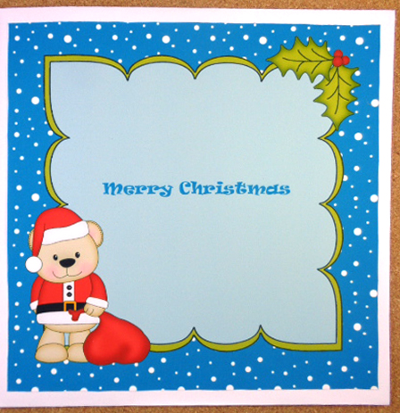 8 x 8 Christmas Livvy Bear's Sack Insert by Linda Short