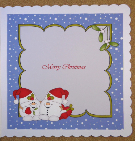 8 x 8 Christmas Snowball Sam Love Insert by Linda Short