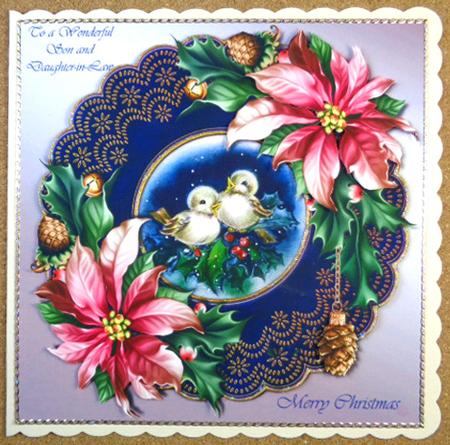 Christmas Birds & Poinsettias by Linda Short