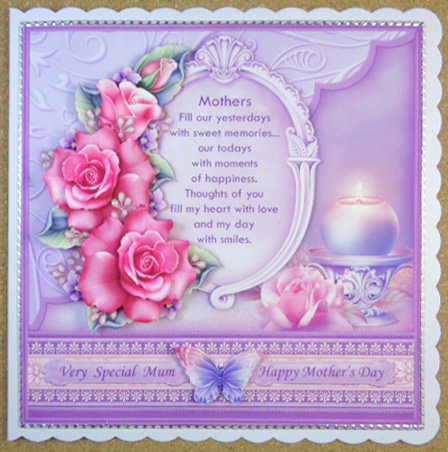 Mother Verse & Pink Roses Birthday or Mother's Day Mini Kit by Linda Short