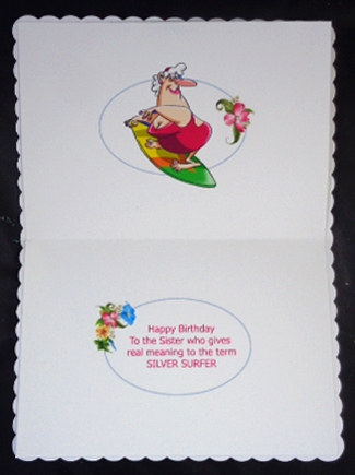 Mable Has a Blast on Her Birthday Choice of Captions Insert by Linda Short