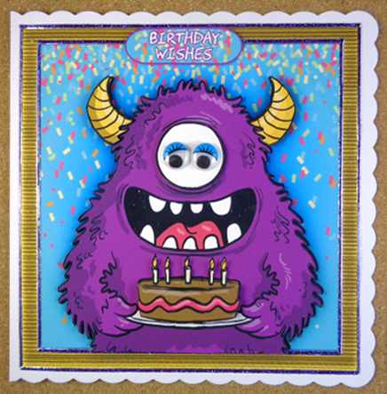 Monster Fun Birthday Mini Kit and Monster Box by Linda Short