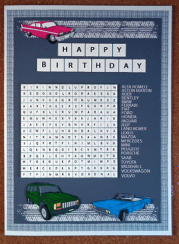 Car Wordsearch by Linda Short