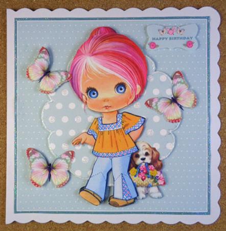 Sugar N'spice Puppy Love Topper by Linda Short