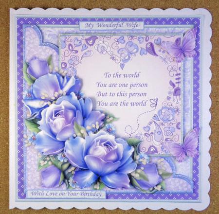 You Are the World Purple Roses Verse 8x8 Mini Kit by Linda Short