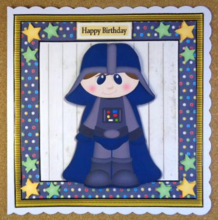 Darth Vader Boy 8x8 by Linda Short