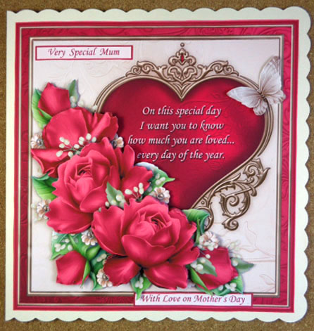 You Are Loved Pink Roses Verse 8x8 Mini Kit by Linda Short