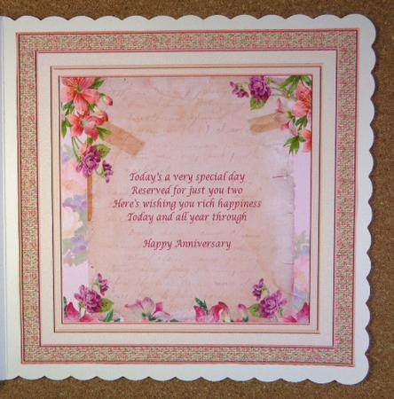 Happy Anniversary Insert 1 by Linda Short