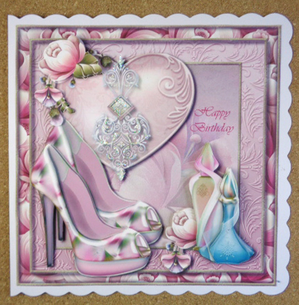 Pastel Romance Heart Card Topper 1 by Linda Short