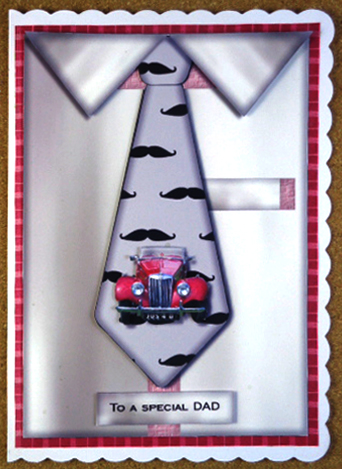 Male Card Tie & Mg Car by Linda Short