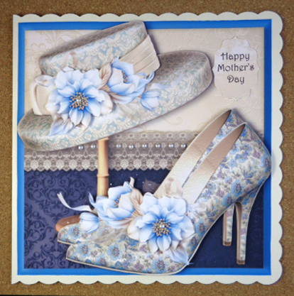Finishing Touches - Cream & Blue by Linda Short