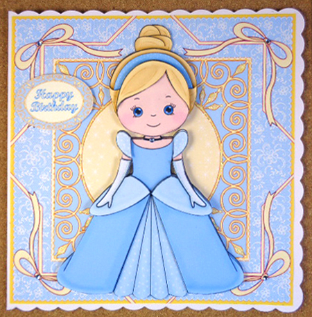 Beautiful Princess Cinderella Decoupage Mini Kit by Linda Short