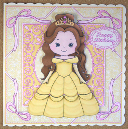 Beautiful Princess Belle Decoupage Mini Kit by Linda Short