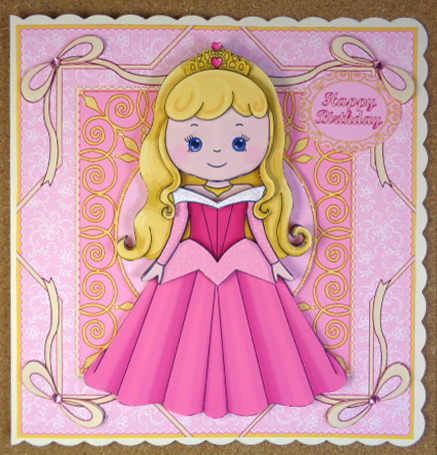Beautiful Princess Sleeping Beauty Decoupage Mini Kit by Linda Short