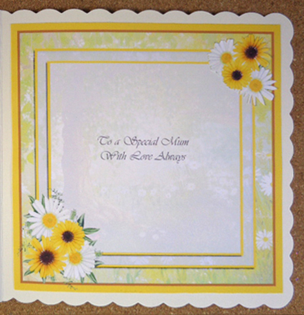 Mothers Day Daisy Insert Panel by Linda Short