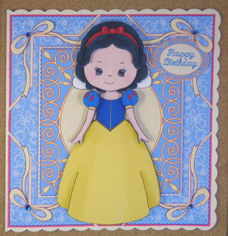 Beautiful Princess Snow White Decoupage Mini Kit by Linda Short