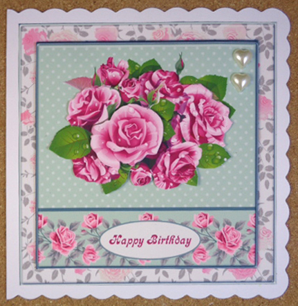 Rose Bouquet Easy Topper & Decoupage by Linda Short