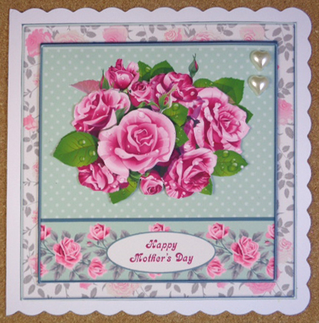 Rose Bouquet Easy Topper & Decoupage Mother by Linda Short