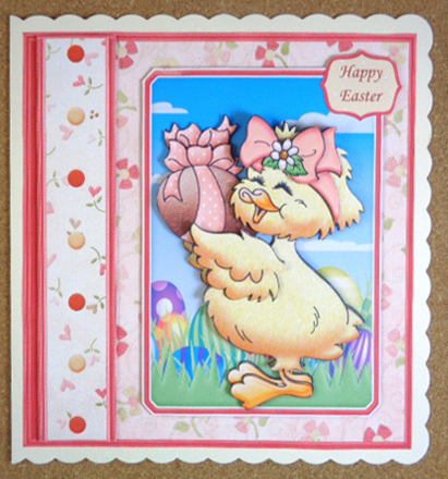 Easter Chick & Chocolate Egg 7.5 Decoupage Mini Kit by Linda Short