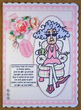Stella Thinks About Her Youth Quick Card by Linda Short