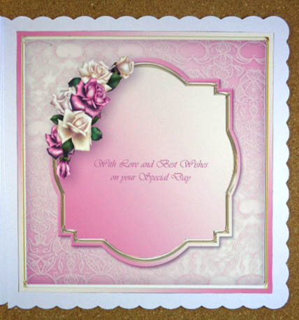 Pretty Bride Card Insert by Linda Short