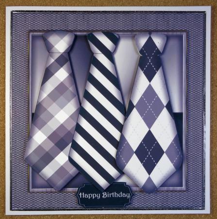 Male Card Neckties Mini Kit by Linda Short